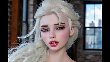 Stunning Blonde Elsa – AI Generated